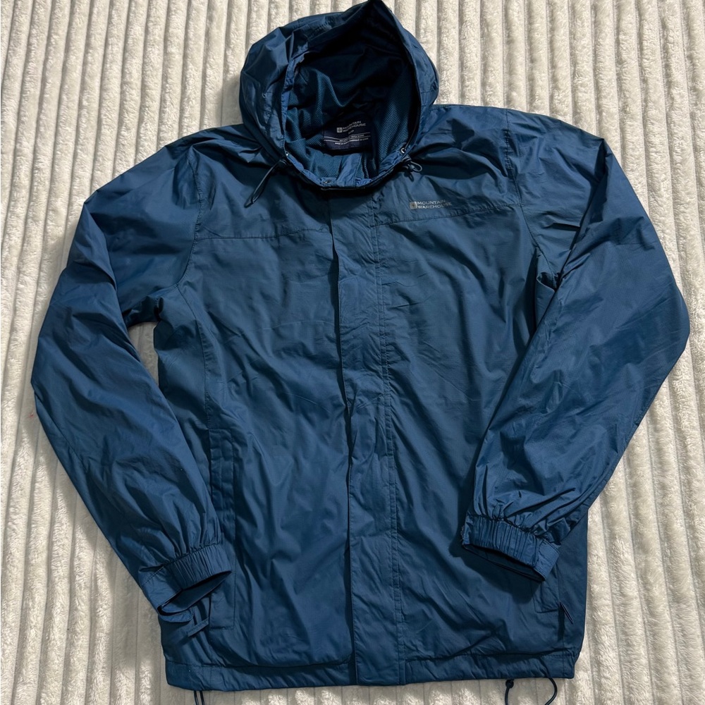 Mountain Warehouse Navy Blue Pakka Mens Waterproof Jacket Size Small